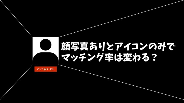 顔写真ありとアイコンのみでマッチング率は変わる？