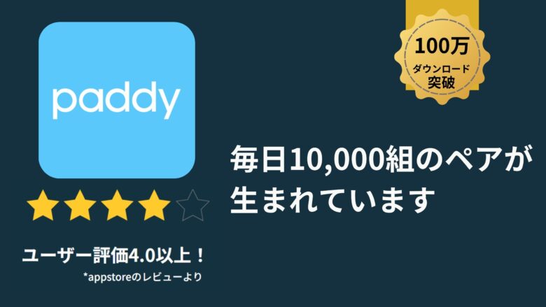 paddy（パディ）のユーザー評価の指標