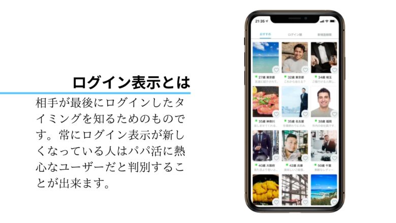 ログイン表示とは