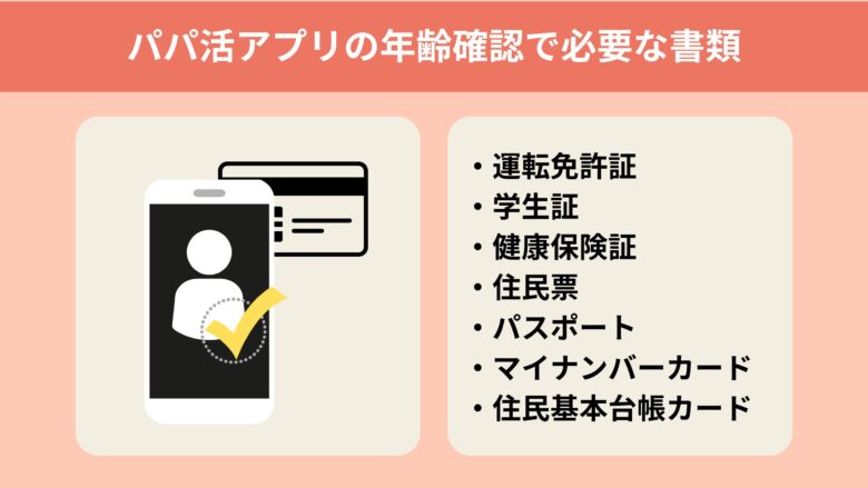 パパ活アプリの年齢確認で必要な書類