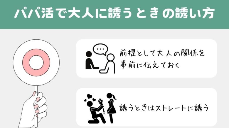 パパ活で大人に誘うときの誘い方