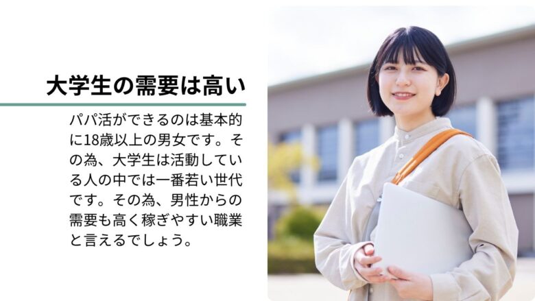 大学生(JD)はパパ活で大人気？